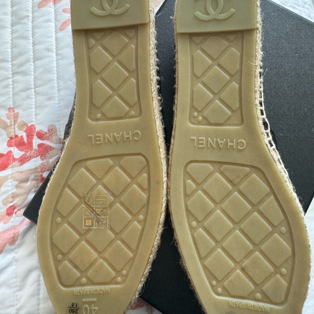 Brand New!Chanel Black Espadrilles size 40 - Picture 8 of 10